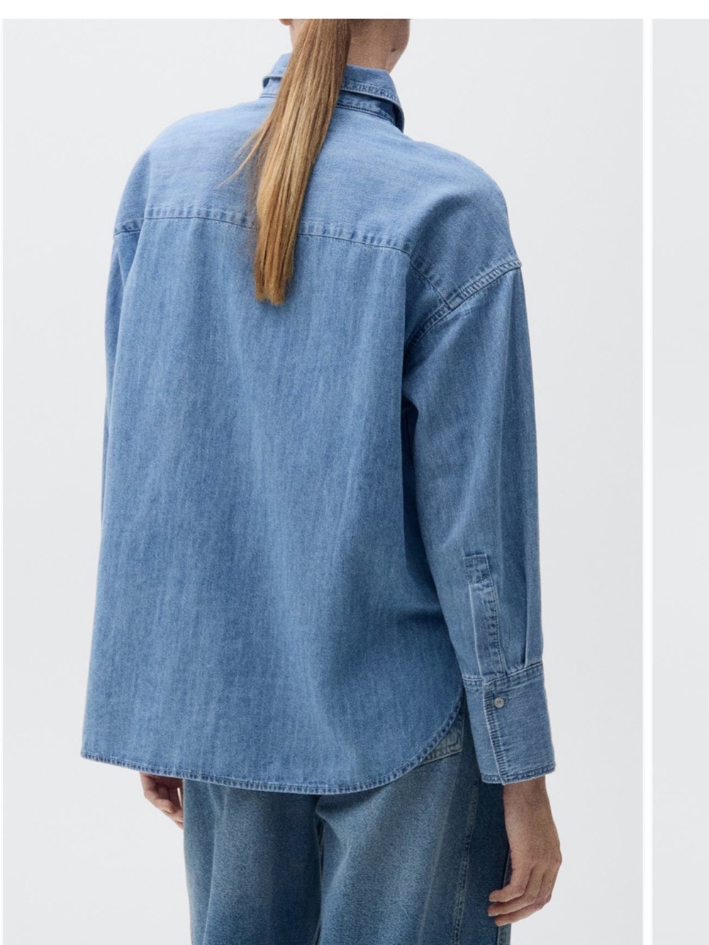 Mango Chambray Button Up - Picture 2 of 5